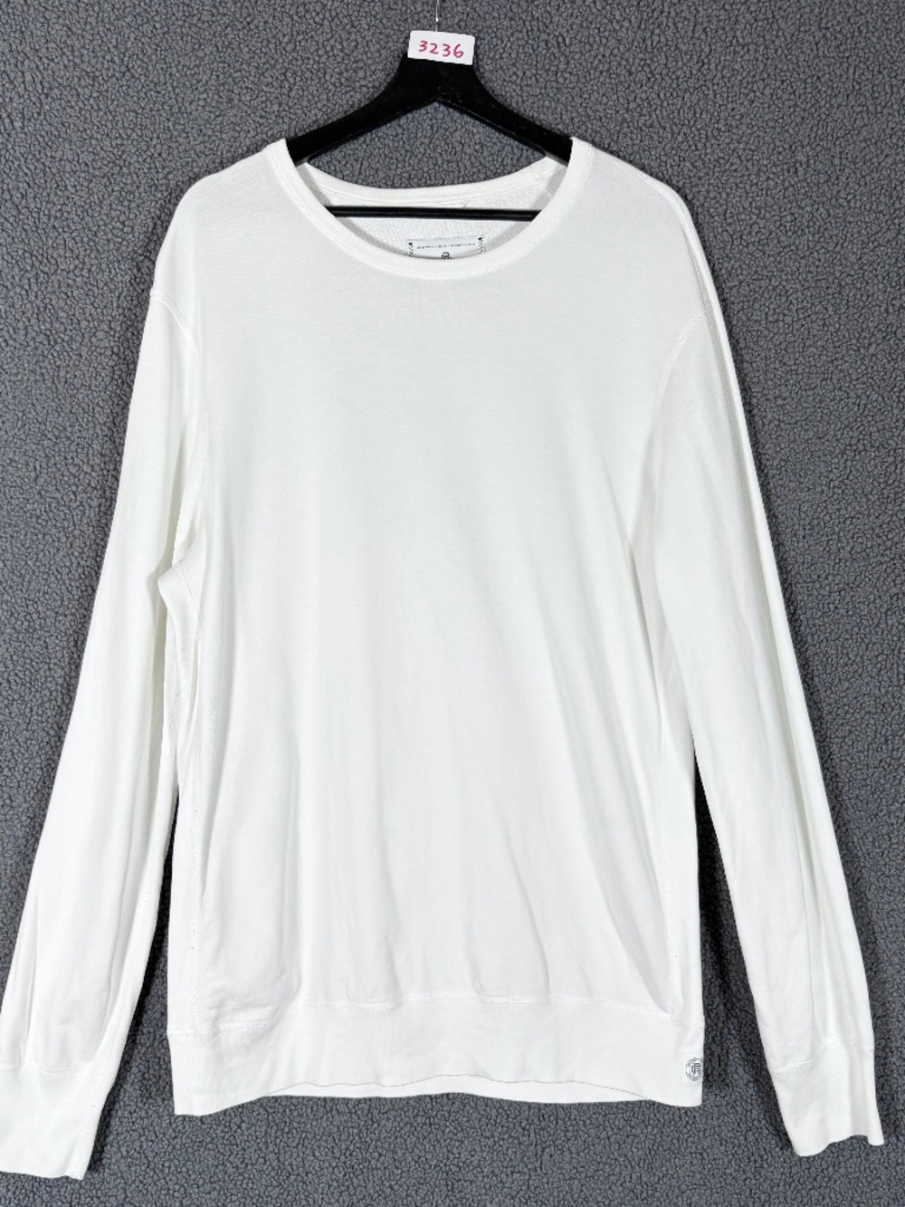 Reigning Champ Midweight Cotton Terry Crewneck Sweatshirt - Men's Size L - White